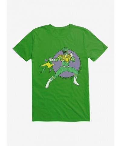 Mighty Morphin Power Rangers Green Ranger Offense Move T-Shirt $8.99 T-Shirts