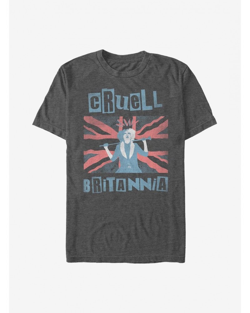 Disney Cruella Cruell Britannia T-Shirt $10.52 T-Shirts