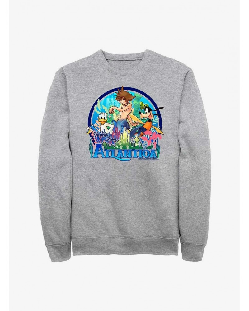 Disney Kingdom Hearts Atlantica World Crew Sweatshirt $11.22 Sweatshirts