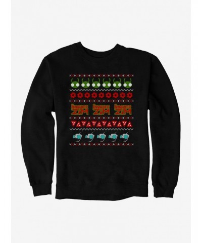 Invader Zim Ugly Christmas Pattern Sweatshirt $11.81 Sweatshirts