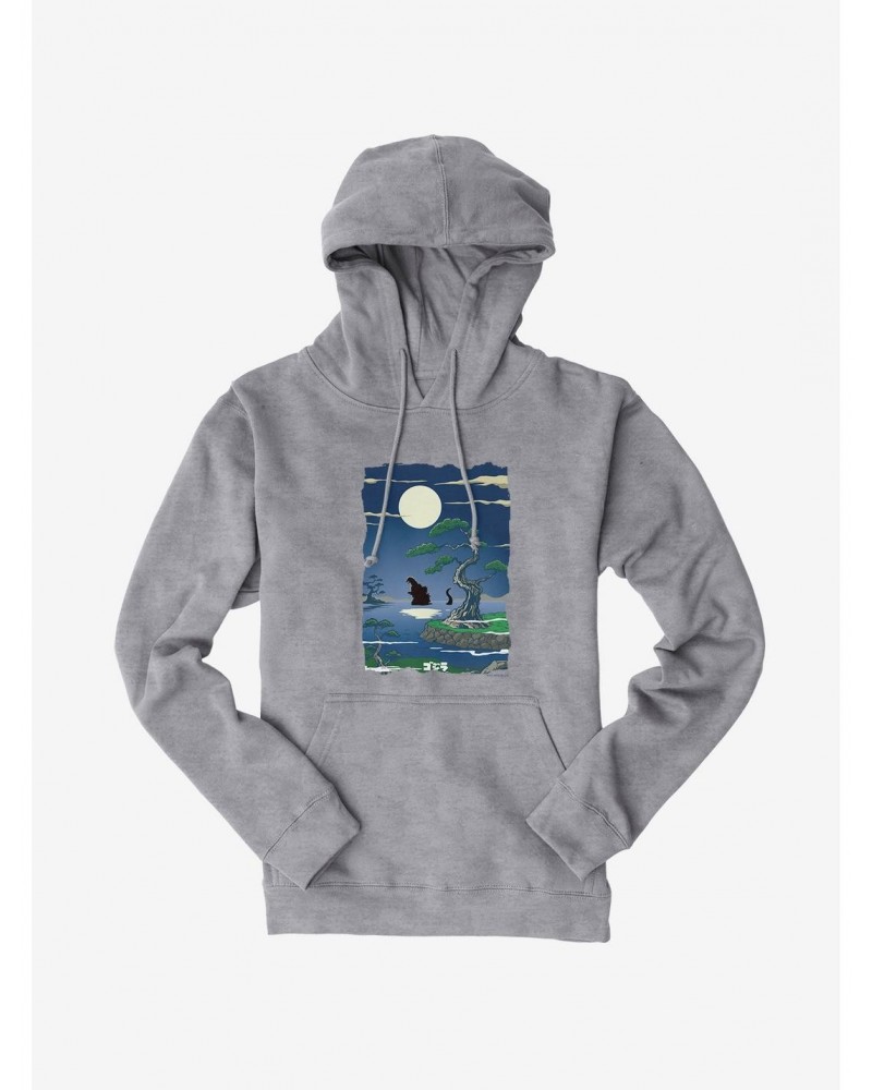 Godzilla Full Moon Hoodie $11.85 Hoodies