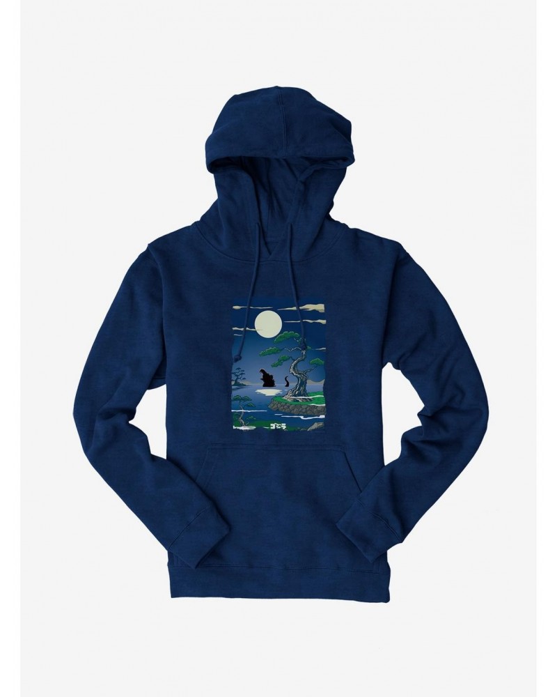 Godzilla Full Moon Hoodie $11.85 Hoodies