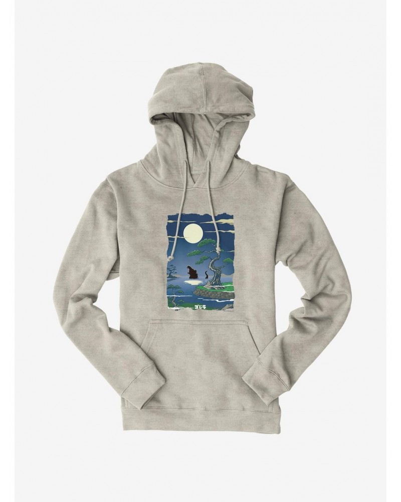 Godzilla Full Moon Hoodie $11.85 Hoodies