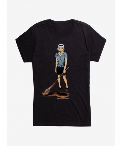 Chilling Adventures of Sabrina Broom Girls T-Shirt $10.96 T-Shirts