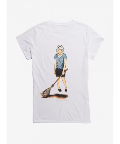 Chilling Adventures of Sabrina Broom Girls T-Shirt $10.96 T-Shirts