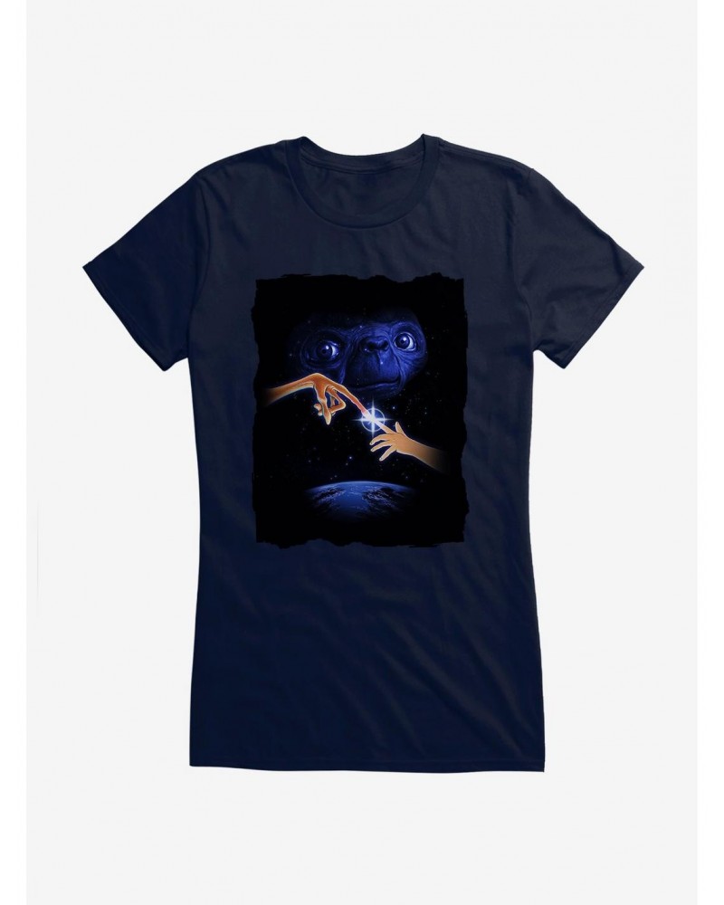 E.T. 40th Anniversary Illuminating Finger Touch Girls T-Shirt $8.72 T-Shirts