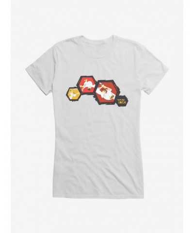 Samurai Jack Battle Flip Girls T-Shirt $7.57 T-Shirts