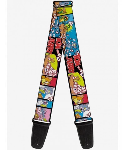 Tom and Jerry House of Cards Panels Guitar Strap $10.21 Guitar Straps