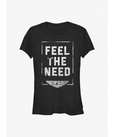 Top Gun Maverick Feel The Need Girls T-Shirt $7.44 T-Shirts