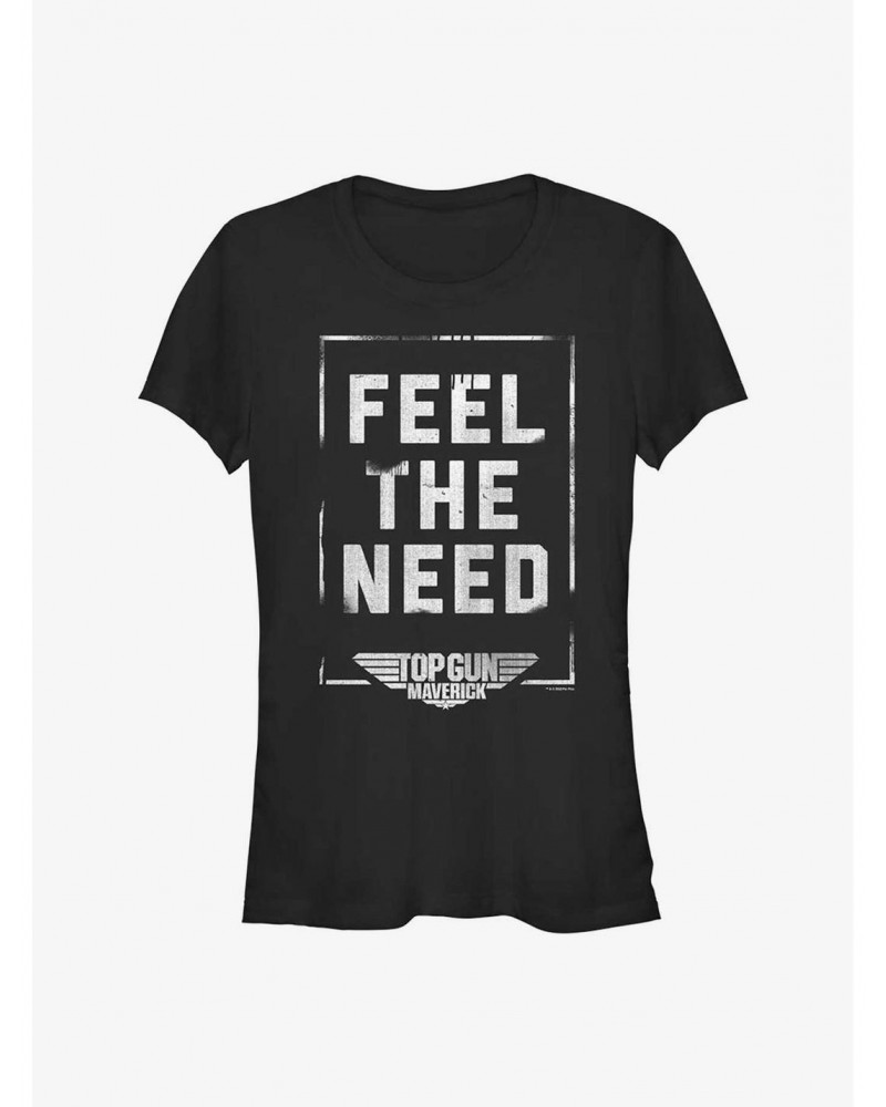 Top Gun Maverick Feel The Need Girls T-Shirt $7.44 T-Shirts