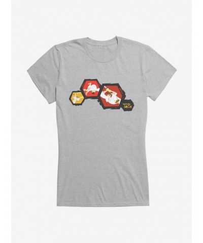 Samurai Jack Battle Flip Girls T-Shirt $7.57 T-Shirts