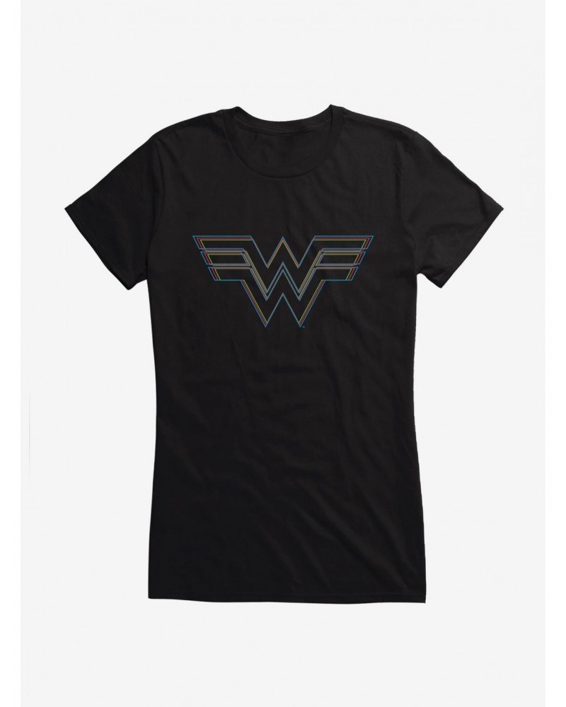 DC Comics Wonder Woman 1984 Linear Logo Girls T-Shirt $9.56 T-Shirts