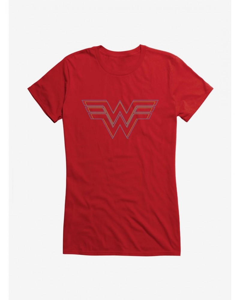 DC Comics Wonder Woman 1984 Linear Logo Girls T-Shirt $9.56 T-Shirts