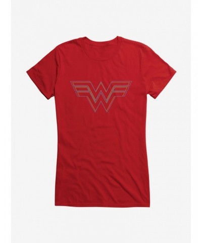 DC Comics Wonder Woman 1984 Linear Logo Girls T-Shirt $9.56 T-Shirts