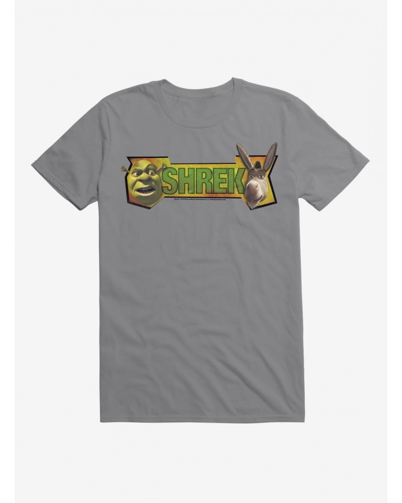 Shrek Shrek And Donkey Faces T-Shirt $7.65 T-Shirts