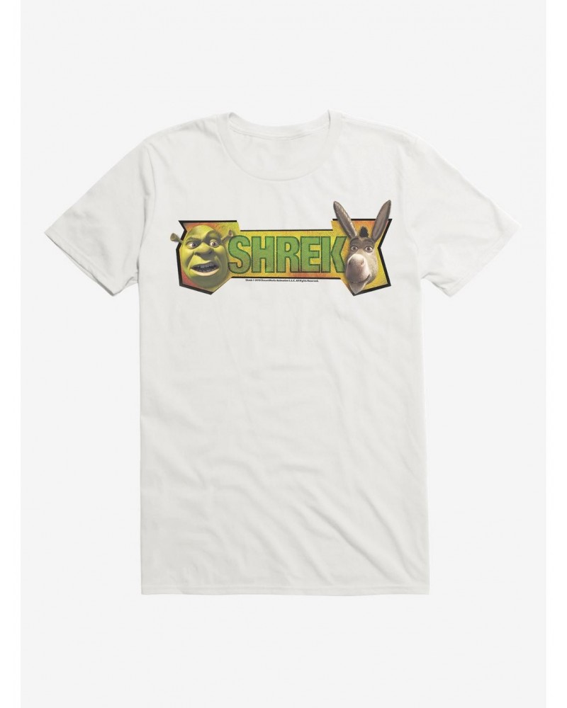 Shrek Shrek And Donkey Faces T-Shirt $7.65 T-Shirts