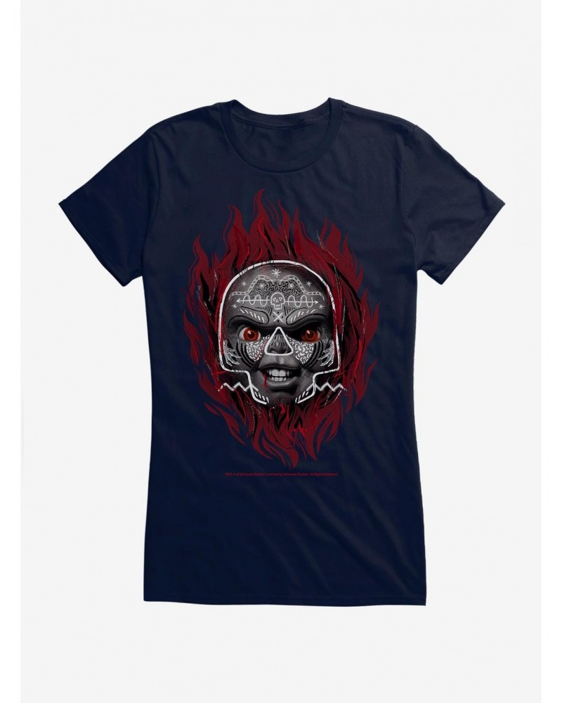 Chucky Face Flame Girls T-Shirt $12.20 T-Shirts