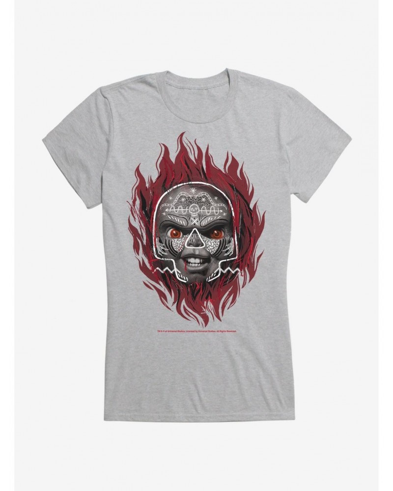 Chucky Face Flame Girls T-Shirt $12.20 T-Shirts