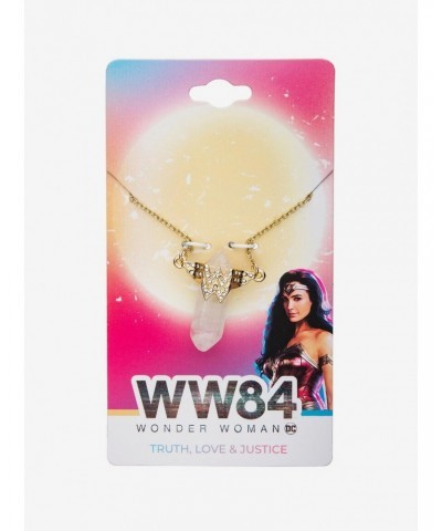 DC Comics Wonder Woman Logo Crystal Pendant Necklace $9.16 Necklaces