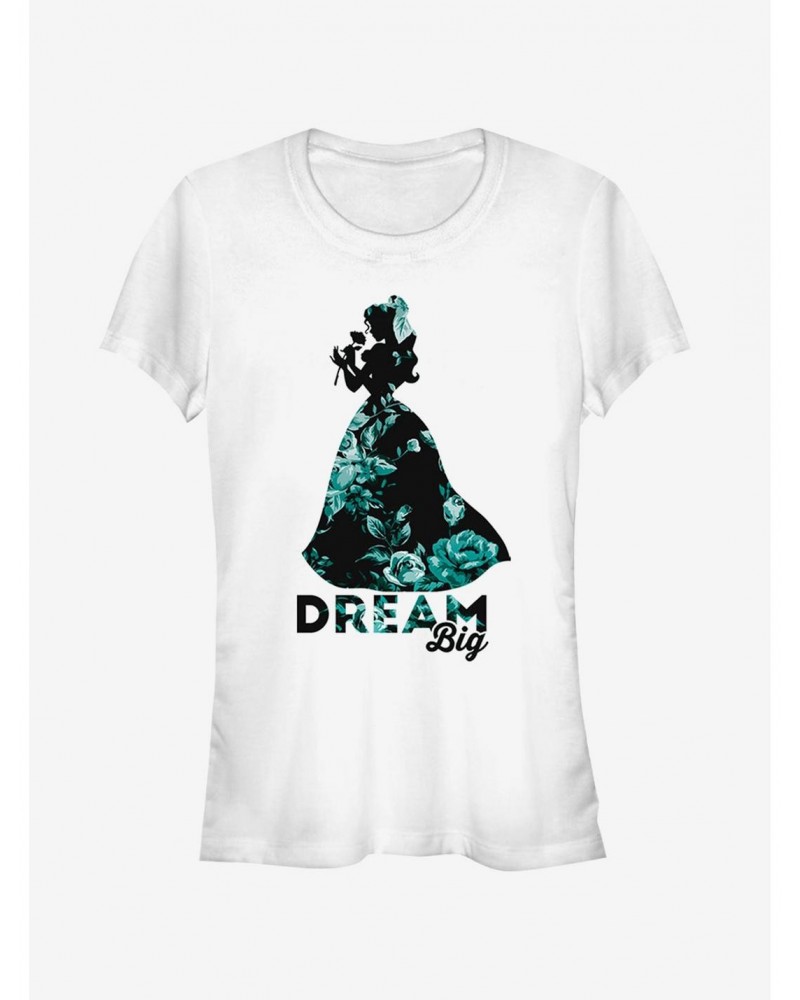Disney Belle Dream Big Floral Print Girls T-Shirt $7.47 T-Shirts