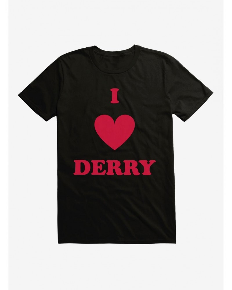 IT Chapter Two I Heart Derry Script Stack T-Shirt $6.12 T-Shirts
