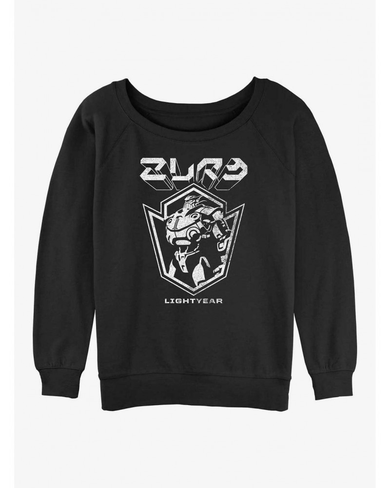 Disney Pixar Lightyear Zurg Badge Girls Slouchy Sweatshirt $14.76 Sweatshirts