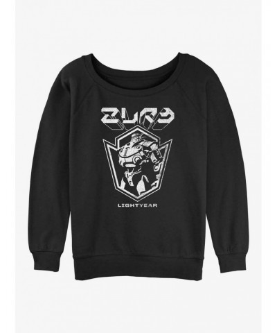 Disney Pixar Lightyear Zurg Badge Girls Slouchy Sweatshirt $14.76 Sweatshirts