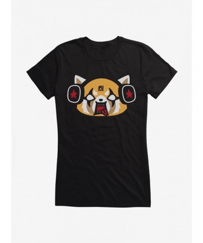 Aggretsuko Metal Raging Headphones Girls T-Shirt $8.76 T-Shirts