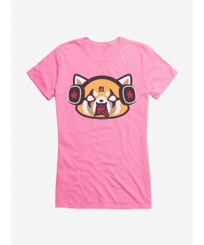 Aggretsuko Metal Raging Headphones Girls T-Shirt $8.76 T-Shirts