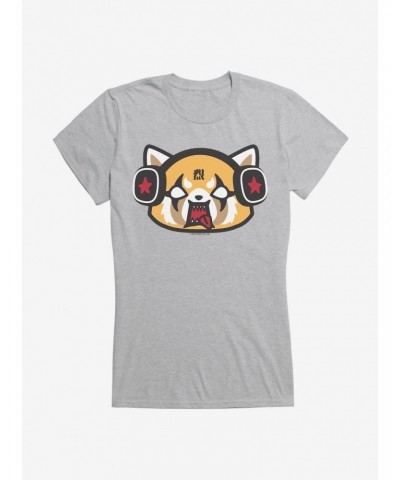 Aggretsuko Metal Raging Headphones Girls T-Shirt $8.76 T-Shirts