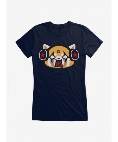 Aggretsuko Metal Raging Headphones Girls T-Shirt $8.76 T-Shirts