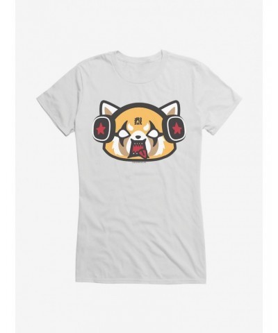 Aggretsuko Metal Raging Headphones Girls T-Shirt $8.76 T-Shirts