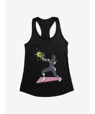 Mighty Morohin Power Rangers Black Ranger Blast Girls Tank $6.57 Tanks