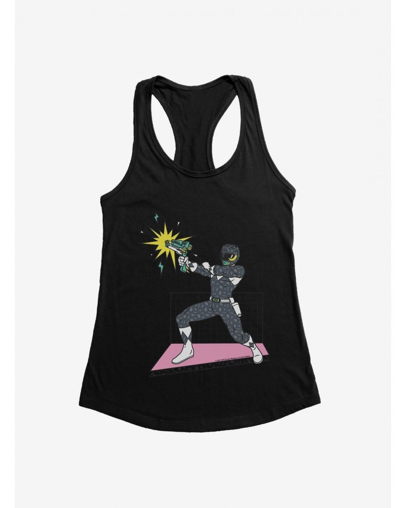 Mighty Morohin Power Rangers Black Ranger Blast Girls Tank $6.57 Tanks