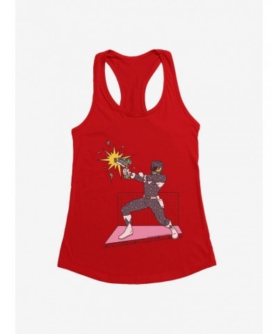 Mighty Morohin Power Rangers Black Ranger Blast Girls Tank $6.57 Tanks