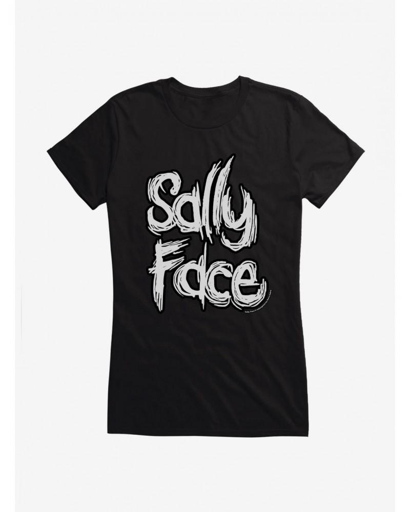 Sally Face Bold Title Script Girls T-Shirt $6.18 T-Shirts