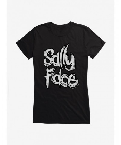 Sally Face Bold Title Script Girls T-Shirt $6.18 T-Shirts