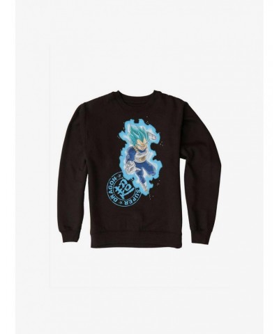Dragon Ball Super Super Saiyan Blue Vegeta Sweatshirt $13.65 Sweatshirts