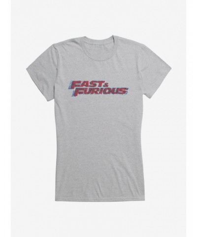 Fast & Furious Layered Logo Girls T-Shirt $9.76 T-Shirts