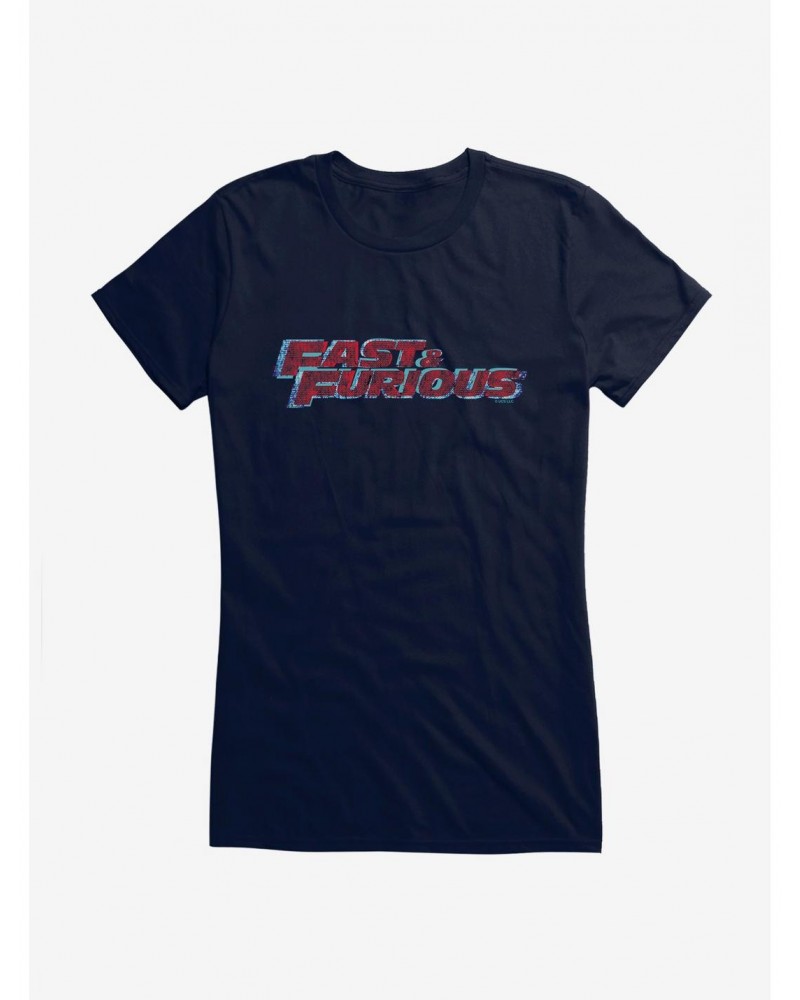 Fast & Furious Layered Logo Girls T-Shirt $9.76 T-Shirts