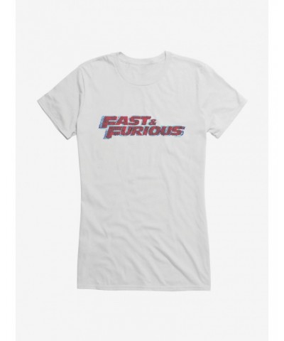 Fast & Furious Layered Logo Girls T-Shirt $9.76 T-Shirts