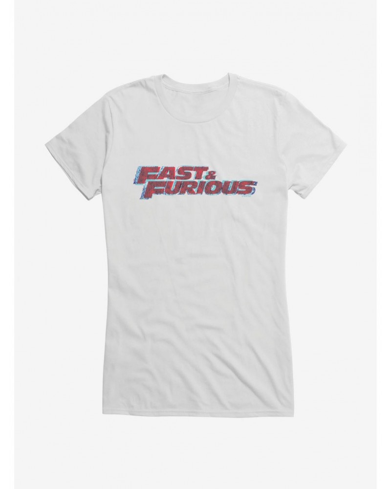 Fast & Furious Layered Logo Girls T-Shirt $9.76 T-Shirts