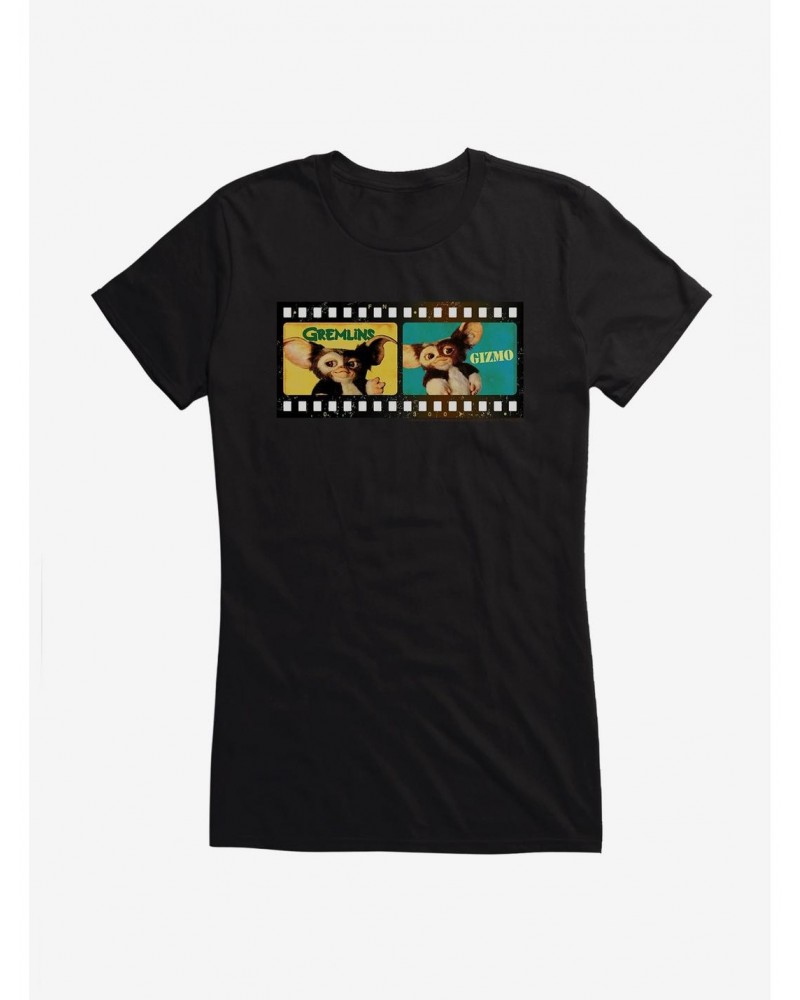 Gremlins Gizmo Colorful Film Strip Girls T-Shirt $9.76 T-Shirts