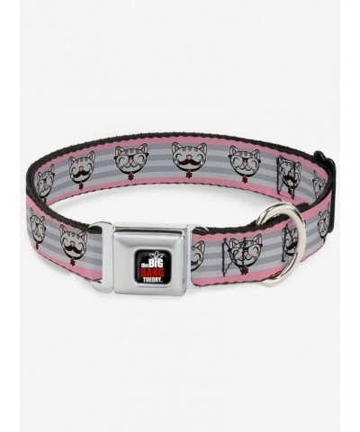 The Big Bang Theory Soft Kitty Nerd Mustacho Expressions Seatbelt Buckle Dog Collar $11.45 Pet Collars