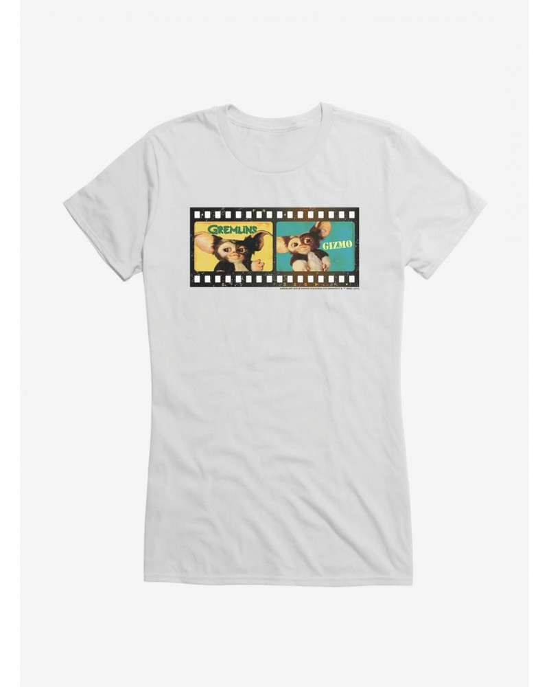 Gremlins Gizmo Colorful Film Strip Girls T-Shirt $9.76 T-Shirts