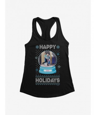 Barbie Snowglobe Holidays Ugly Christmas Pattern Girls Tank $8.37 Tanks