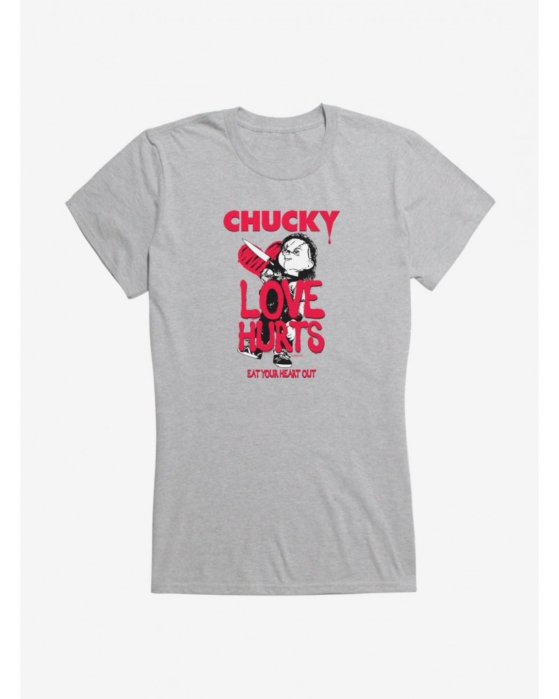 Chucky Love Hurts Girls T-Shirt $11.45 T-Shirts