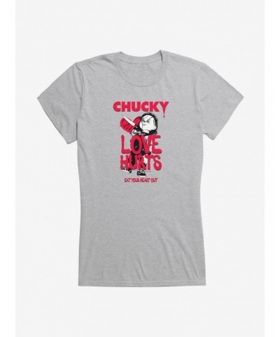 Chucky Love Hurts Girls T-Shirt $11.45 T-Shirts