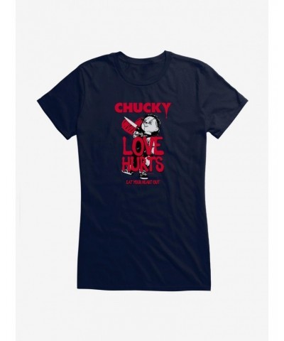 Chucky Love Hurts Girls T-Shirt $11.45 T-Shirts