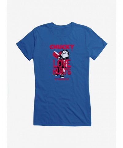 Chucky Love Hurts Girls T-Shirt $11.45 T-Shirts